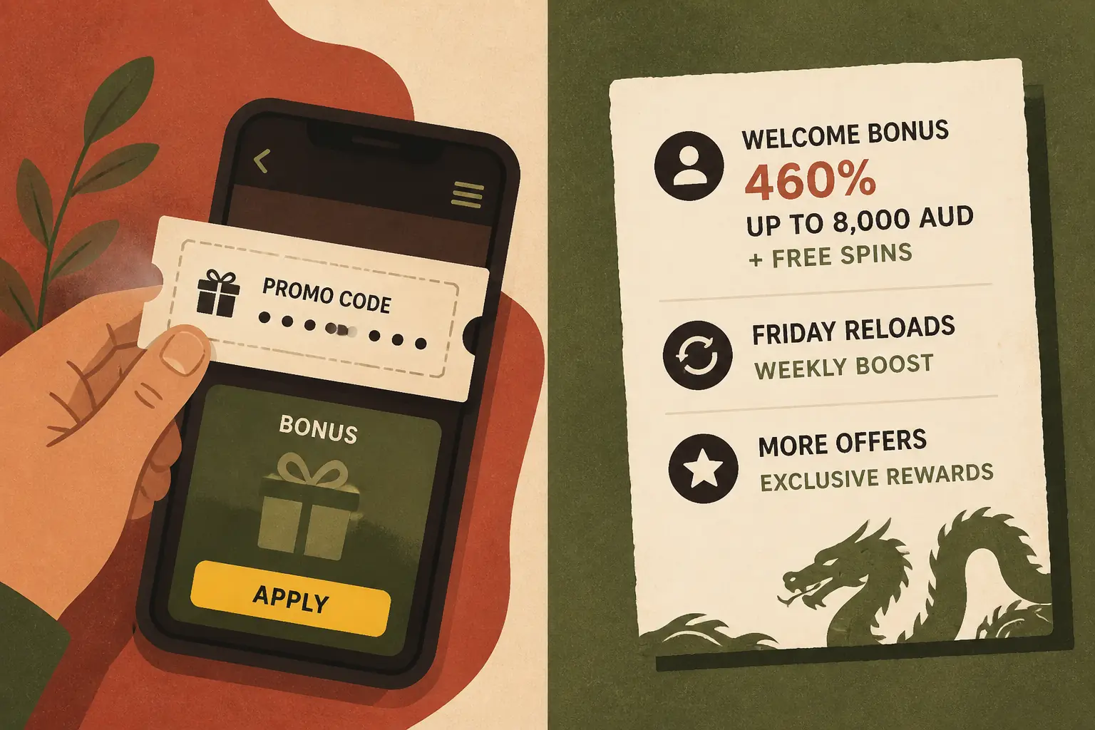 Dragon Slots Bonus Codes visual guide for Dragonslots Casino